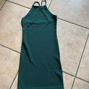 Dress lucid-pink brand dark green size small